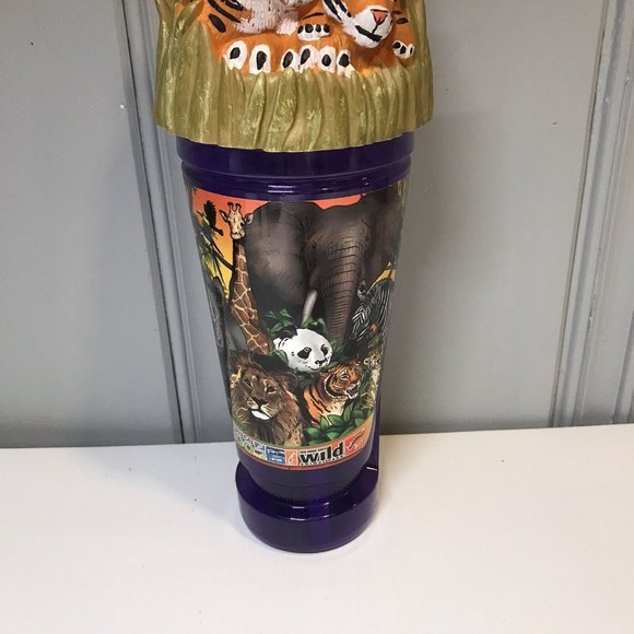 Vintage Whirley Cup San Diego Zoo Limited Edition Tiger Drinkworks - Picture 3 of 8